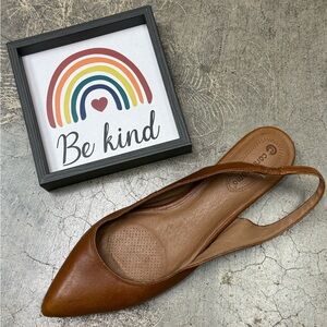 Corso Como Brown Leather Flats